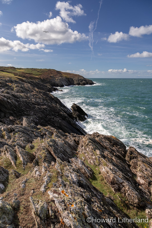 Cliffs at Bull Bay on the coast of Anglesey, North Wales