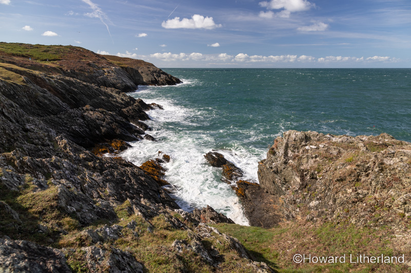 Cliffs at Bull Bay on the coast of Anglesey, North Wales