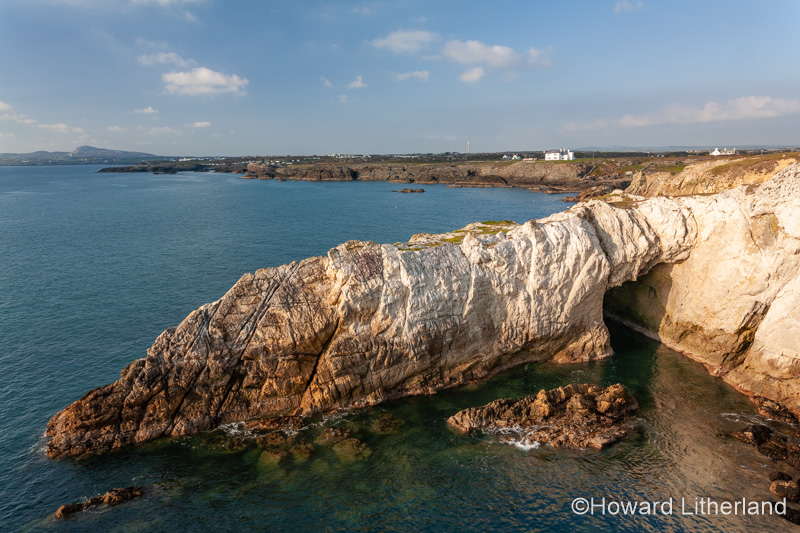 Bwa Gwyn sea arch near Rhoscolyn, Anglesey, North Wales