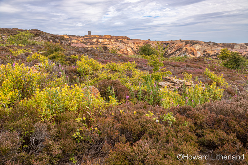 Parys Mountain open cast copper mine, Anglesey, North Wales