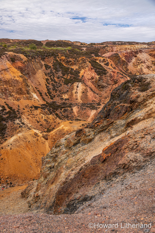 Parys Mountain open cast copper mine, Anglesey, North Wales