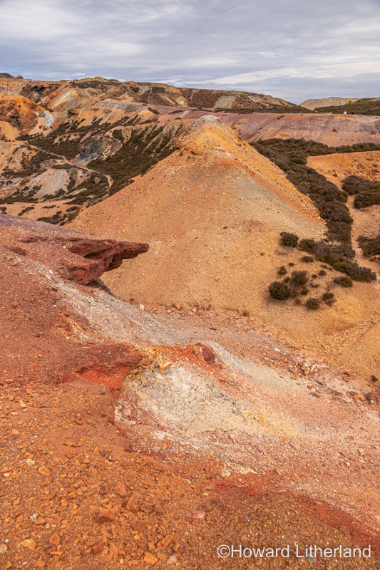 Parys Mountain open cast copper mine, Anglesey, North Wales