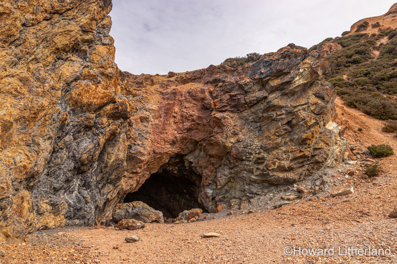Parys Mountain open cast copper mine, Anglesey, North Wales