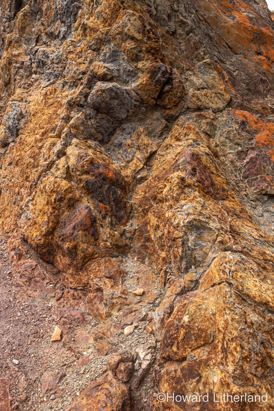 Parys Mountain open cast copper mine, Anglesey, North Wales
