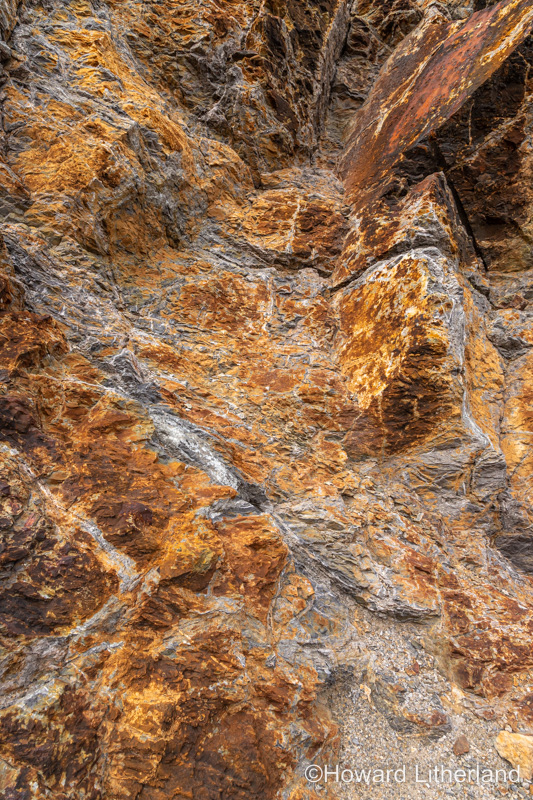 Parys Mountain open cast copper mine, Anglesey, North Wales