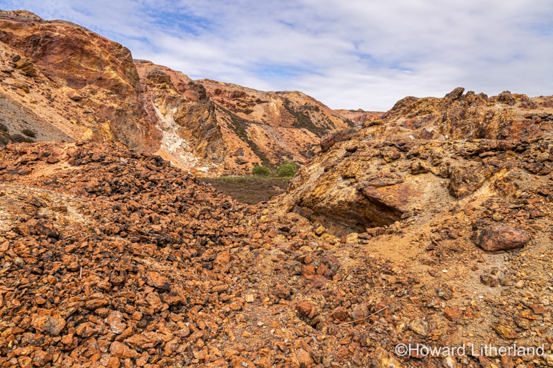 Parys Mountain open cast copper mine, Anglesey, North Wales