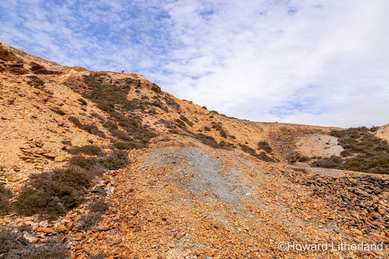 Parys Mountain open cast copper mine, Anglesey, North Wales