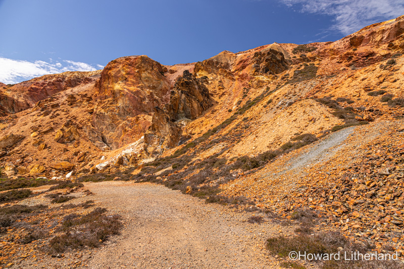 Parys Mountain open cast copper mine, Anglesey, North Wales
