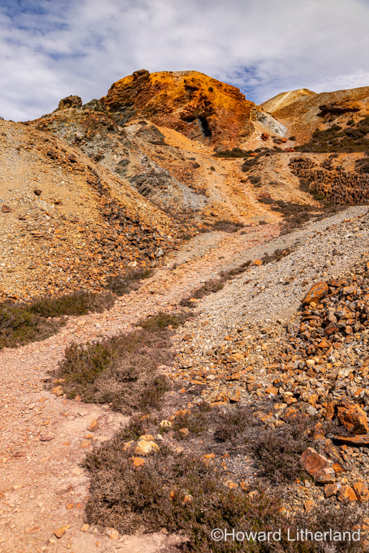 Parys Mountain open cast copper mine, Anglesey, North Wales