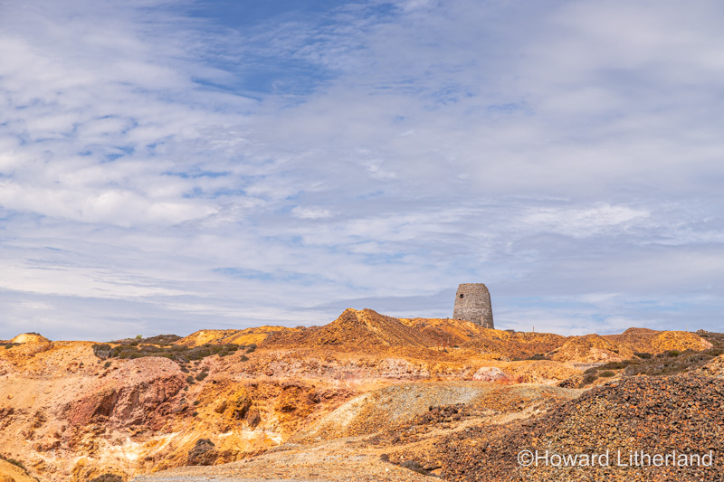 Parys Mountain open cast copper mine, Anglesey, North Wales