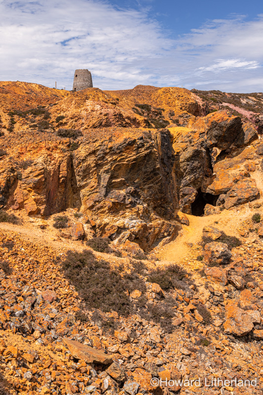 Parys Mountain open cast copper mine, Anglesey, North Wales
