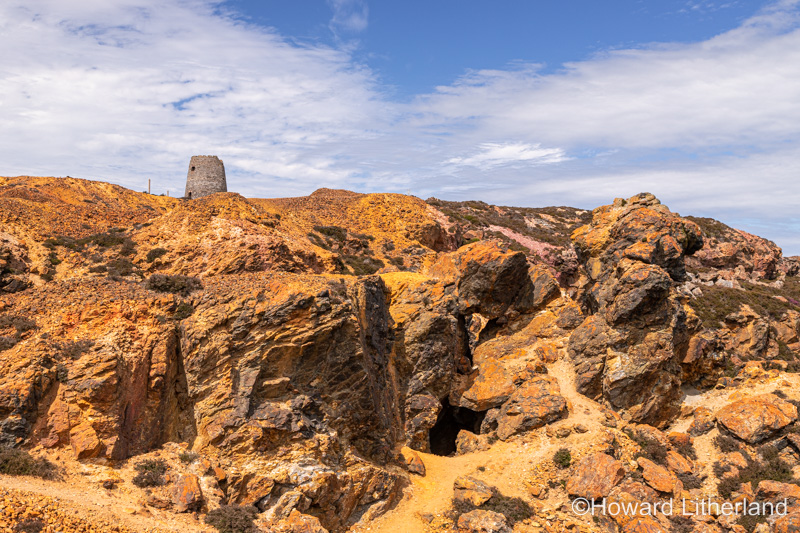 Parys Mountain open cast copper mine, Anglesey, North Wales