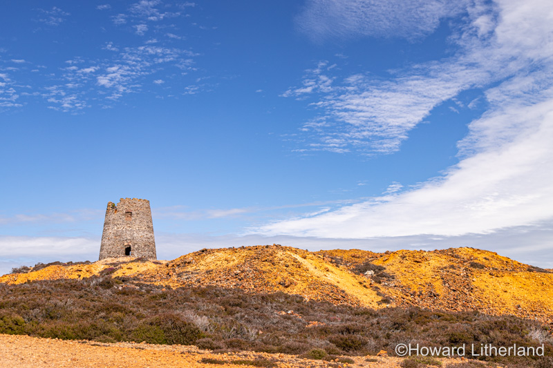 Parys Mountain open cast copper mine, Anglesey, North Wales