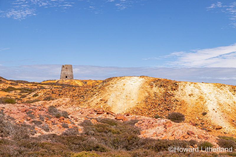 Parys Mountain open cast copper mine, Anglesey, North Wales
