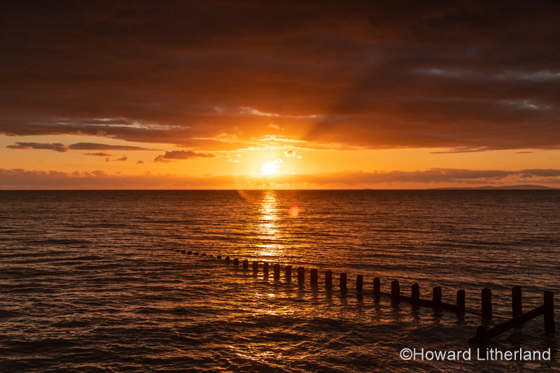 Sunset at Barmouth on the Wales coast