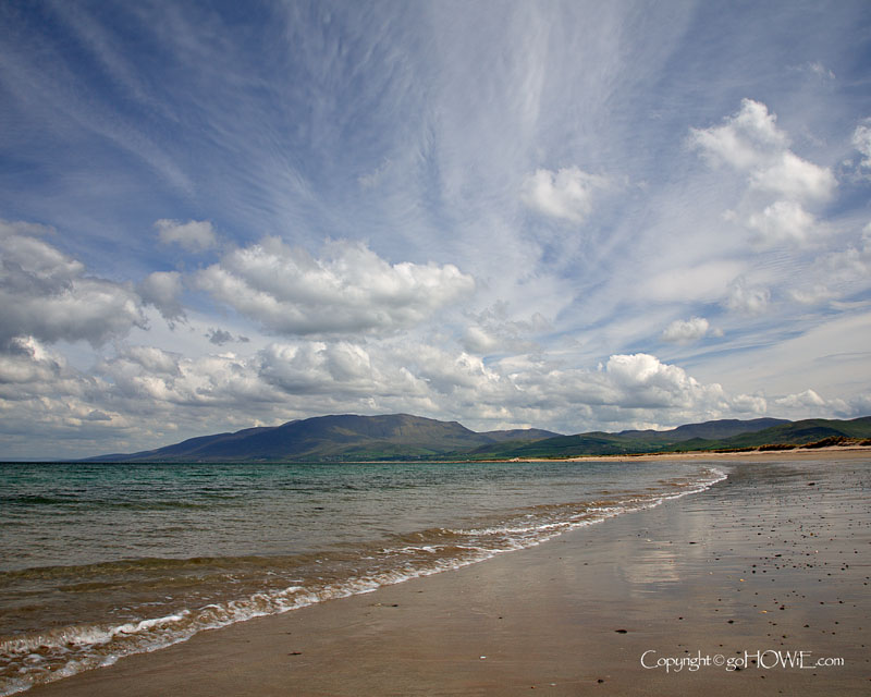 Beach and clouds at Castlegregory, Dingle Peninsula, Ireland