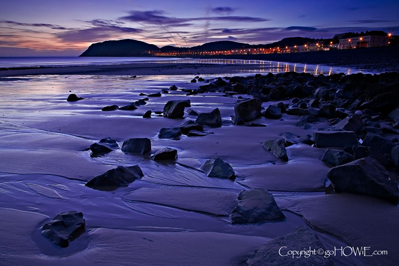Beach and rocks, Llandudno, North Wales