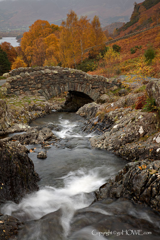 Ashness Bridge and stream, Derwent Water, Lake District