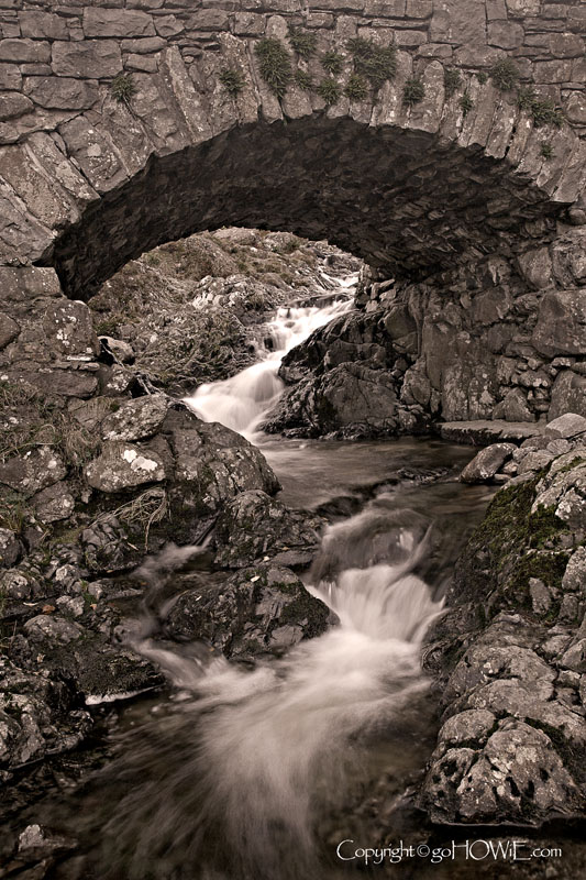 Ashness Bridge and stream, Derwent Water, Lake District
