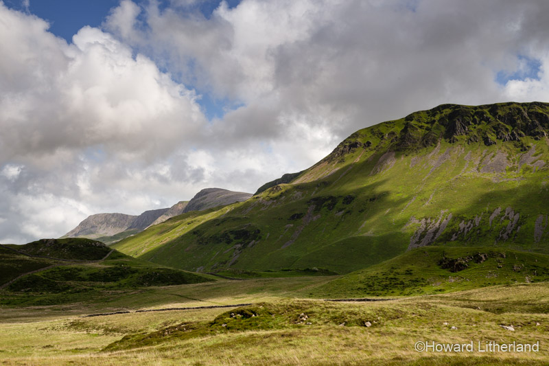 Cader Idris and the surrounding rolling landscape to the south of the Snowdonia National Park, Wales