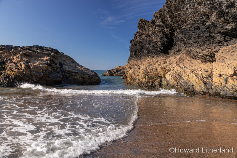 Rock formations at Llangrannog beach, Ceredigion, Wales