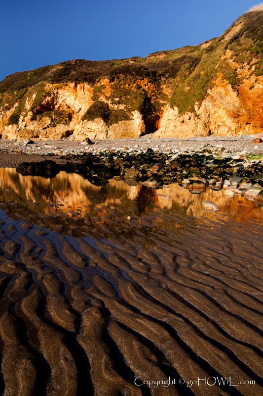 Beach and cliffs at Church Bay, Anglesey