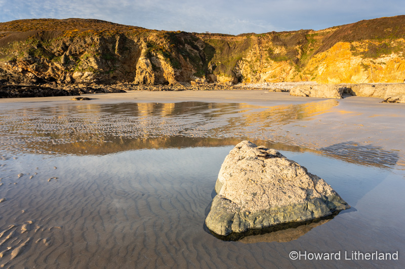 The beach at Church Bay on the coast of Anglesey, North Wales