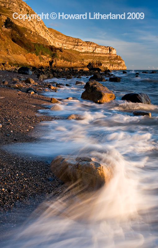 Cliffs and waves, Llandudno, North Wales