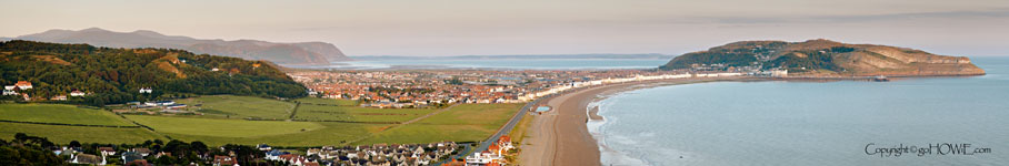 Coastal panorama, Llandudno, North Wales