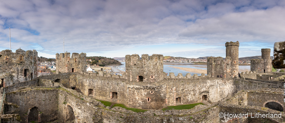 Conway medieval castle, North Wales