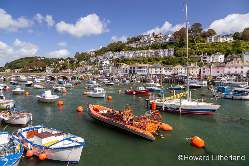 Boats in Looe harbour, Cornwall, England