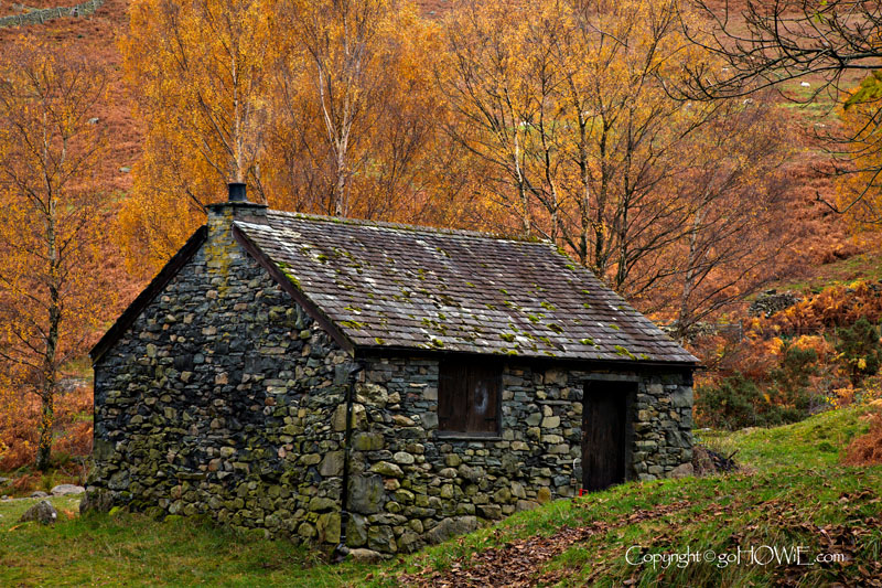 Stone cottage, Derwent Water, Lake District