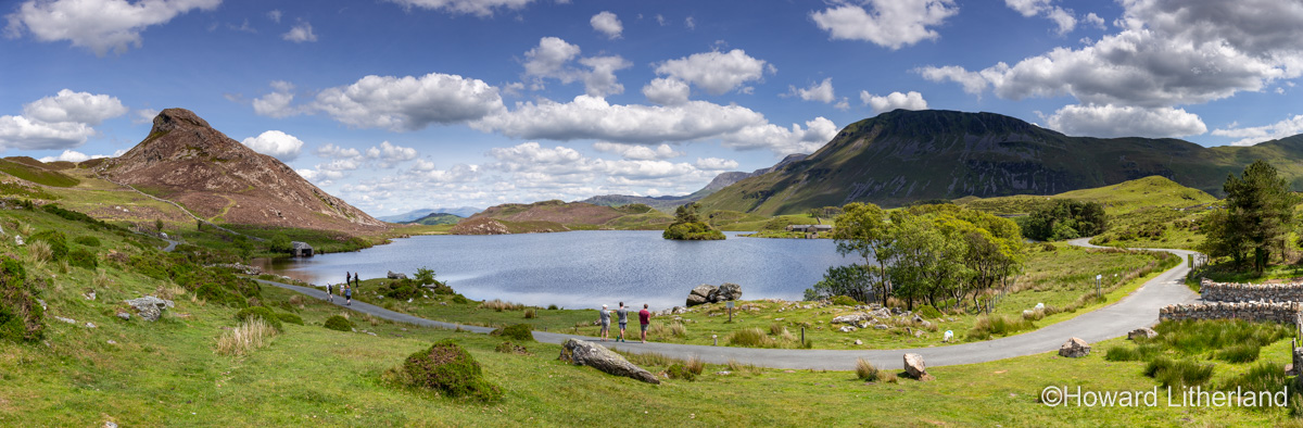 Cregennan Lakes on a sunny summer's day, Snowdonia, Wales