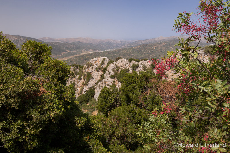 Rugged landscape near Kera on the Mediterranean island of Crete