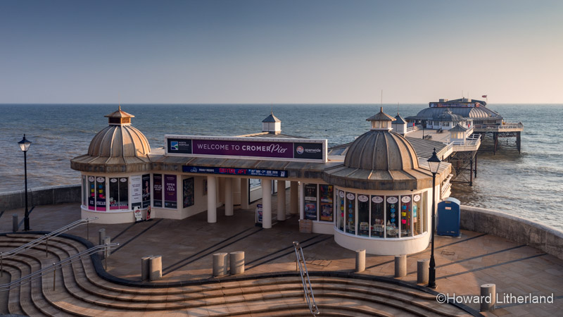 The Victorian pier at Cromer on the North sea coast of Norfolk, England