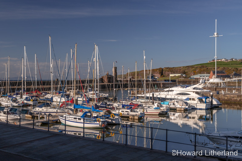 Boats in Whitehaven harbour, Cumbria, England