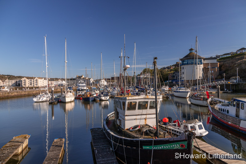 Boats in Whitehaven harbour, Cumbria, England