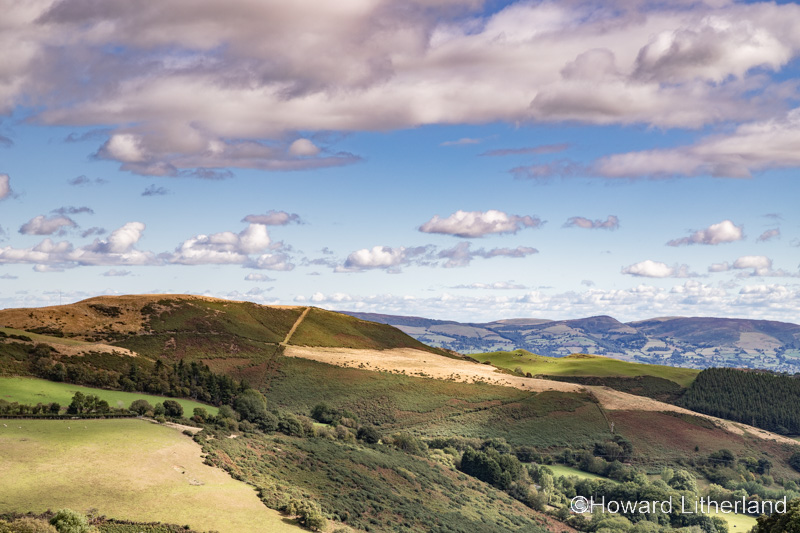 Farmland on the Denbigh moors, North Wales