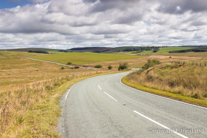Road across the Denbigh moors, North Wales