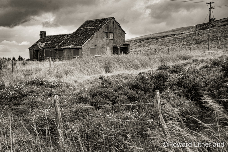 Derelict building on Denbigh Moors in North Wales
