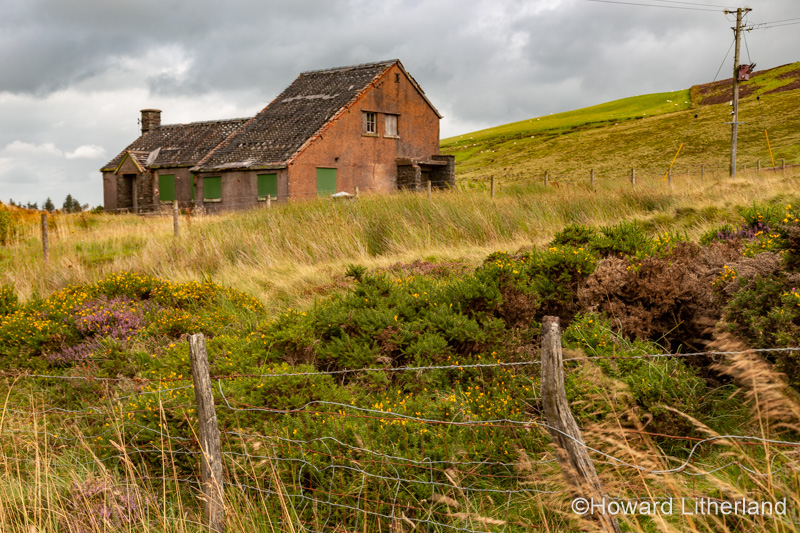 Derelict building on Denbigh Moors in North Wales