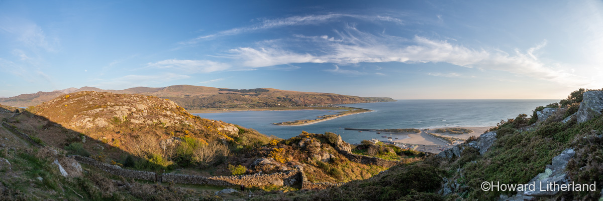 Barmouth and Fairbourne from Dinas Oleu, Snowdonia, Wales
