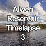 Time lapse video of clouds over the dam at Alwen Reservoir, North Wales