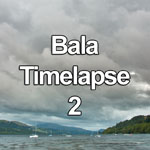 Time lapse video showing clouds and boats at Llyn Tegid, Bala, North Wales