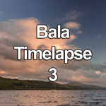Time lapse video showing dramatic clouds passing over Llyn Tegid at sunset, Bala, North Wales
