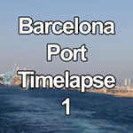 Time lapse video of Barcelona port, Spain