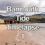 Time lapse of incoming tide at Barmouth on the Wales coast