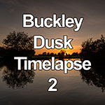 Time lapse of dusk over Buckley Common lake, North Wales