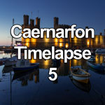 Time lapse video of sunset and dusk at Caernarfon Castle on the North Wales coast