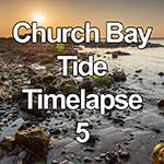 Time lapse of ebbing tide at Church Bay, Anglesey, North Wales